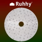 Kép 8/9 - Ruhhy karácsonyfa alátét hópelyhes 90 cm 