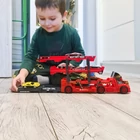 Kép 8/12 - TIR teherautó készlet 6 darab autóval