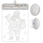 Kép 1/2 - LED fényes 3D üveg mikulás