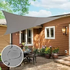 Kép 3/5 - Háromszög alakú napvitorla 3,6 X 3,6 X 3,6 m homok színben