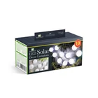 Kép 5/5 - Napelemes lampion fényfüzér (10 db fehér lampion, hidegfehér LED,  3,7 m)