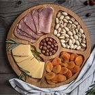 Kép 4/14 - Bambusz forgó kínáló tálca