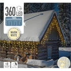 Kép 1/4 - 360 LED-es fényfüggöny kültéri/beltéri, időzítővel, Melegfehér 