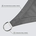 Kép 4/4 - Prémium napvitorla (sötétszürke, 3,6 x 3,6 x 3,6 méteres)