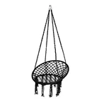 Kép 5/6 - Függőszék, függőhinta 150kg-os teherbítással (fekete)