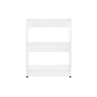 Kép 3/6 - Mobil konyhai polc kerekeken - fehér