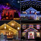 Kép 3/7 - 172 LED-es RGB távirányítós kerti fényfüzér hullámzással, fényeffektusokkal