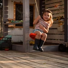 Kép 4/12 - Műanyag kerti hinta - kerek