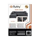 Kép 9/14 - Kanapéhuzat 145-185cm sötétszürke