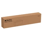 Kép 7/13 - Puff tárolóval - szürke 76x38x38cm 