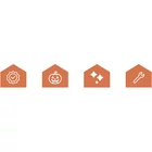 Kép 3/7 - Dekoratív függöny 2x1m fekete