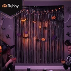 Kép 5/7 - Dekoratív függöny 2x1m fekete