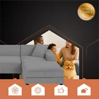 Kép 5/15 - Kanapéhuzat 190-230cm sötétszürke