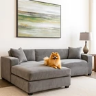 Kép 13/15 - Kanapéhuzat 190-230cm sötétszürke