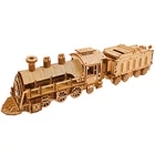 Kép 4/10 - 3D fa gőzmozdony puzzle