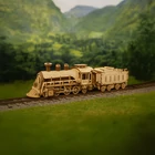 Kép 10/10 - 3D fa gőzmozdony puzzle