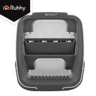 Kép 14/25 - Kétkamrás felmosó szett 8,5 L vödörrel és mopfejekkel