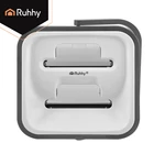 Kép 6/36 - Kétkamrás felmosó szett 11 L vödörrel és mopfejekkel