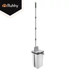 Kép 15/36 - Kétkamrás felmosó szett 11 L vödörrel és mopfejekkel