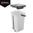 Kép 17/36 - Kétkamrás felmosó szett 11 L vödörrel és mopfejekkel