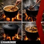 Kép 6/21 - Zománcozott öntöttvas bogrács 8 L