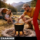 Kép 8/21 - Zománcozott öntöttvas bogrács 8 L