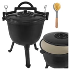 Kép 13/21 - Zománcozott öntöttvas bogrács 8 L