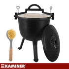 Kép 18/21 - Zománcozott öntöttvas bogrács 8 L