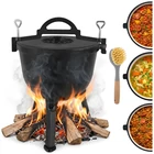 Kép 14/22 - Zománcozott öntöttvas bogrács 10L