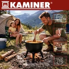 Kép 17/22 - Zománcozott öntöttvas bogrács 10L