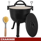 Kép 19/22 - Zománcozott öntöttvas bogrács 10L