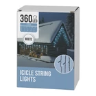 Kép 2/2 - 360 LED-es jégcsap fényfüggöny kültéri - Hidegfehér