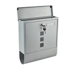 Kép 2/6 - Kültéri szürke postaláda