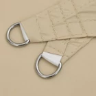 Kép 8/8 - Háromszög alakú napvitorla 3,6x3,6 m homok színben