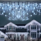 Kép 3/3 - 180 LED-es prémium kültéri jégcsap fényfüzér-hideg fehér