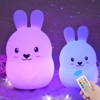 Kép 1/5 - RGB éjjeli lámpa távirányítóval (nyuszi)