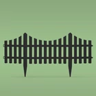 Kép 2/2 - Virágágyás szegély / kerítés (60 x 23 cm, fekete)