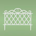 Kép 2/2 - Virágágyás szegély / kerítés (45 x 35 cm, fehér)