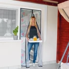 Kép 2/4 - Mágneses szúnyogháló függöny ajtóra (100 x 210 cm, madár mintás)