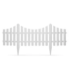 Kép 2/2 - Virágágyás szegély / kerítés (60 x 23 cm, műanyag)