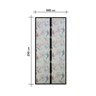 Kép 3/4 - Mágneses szúnyogháló függöny ajtóra (100 x 210 cm, madár mintás)
