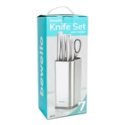 Kép 5/5 - Kés készlet tartóval - 7 részes - rozsdamentes acél