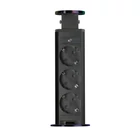 Kép 2/7 - Rejtett elosztó, 3-as, szálcsiszolt titán fekete