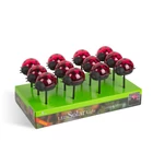 Kép 3/3 - LED-es szolár lámpa - katica - hidegfehér - piros - 75 x 60 x 156 mm