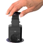 Kép 3/7 - Rejtett elosztó, 3-as, szálcsiszolt titán fekete