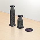 Kép 4/7 - Rejtett elosztó, 3-as, szálcsiszolt titán fekete