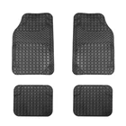 Kép 1/5 - Univerzális autós gumiszőnyeg szett - 68 x 44 cm, 44 x 34 cm - PVC - fekete