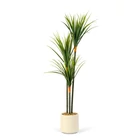 Kép 2/2 - Műnövény dekoráció - Dracaena Marginata - zöld - 1,2 m