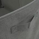 Kép 3/4 - Szövet tárolódoboz - 32 x 22 x 22 cm - szürke