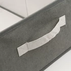 Kép 3/4 - Szövet tárolódoboz - 38,5 x 24 x 16,5 cm - szürke